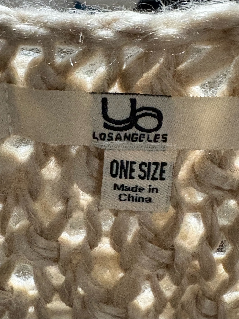 Ya Los Angeles Cream Chunky Knit Cardigan Sweater